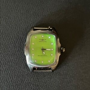 Invicta Green Dial Watch Case with Black Bezel